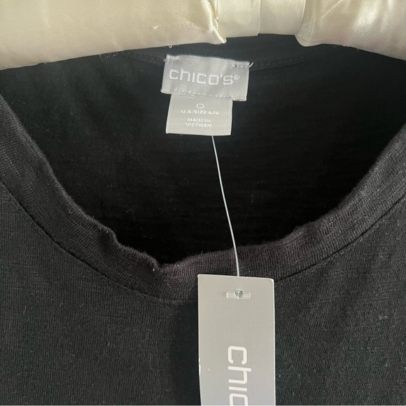 Chico's Cotton Black Maxi Dress - Picture 4 of 4